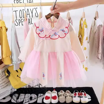 

Melario Toddler Baby Dress 2020 New Flowers Embriodery Princess Dresses Infants Girl Kids Dress Autumn Casual Outfits