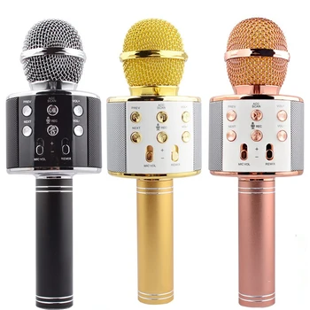 

Aqumotic Bluetooth Microphone Wireless Music Box Play Loudspeaker 1pc Player Learn To Sing Machine Recording Live Broadcast
