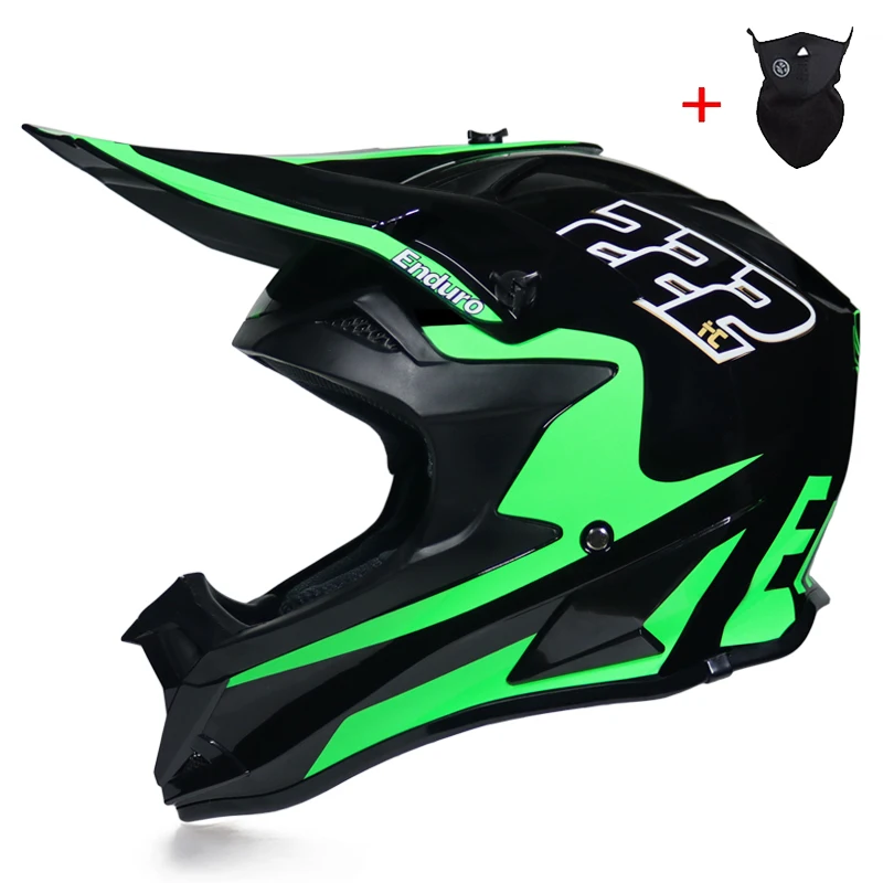 MSUEFKD мужские высокопрочные на открытом воздухе внедорожные мотоциклетные Moto Dirt Bike Racing набор шлемов гоночный шлем велосипедные перчатки - Цвет: 5a