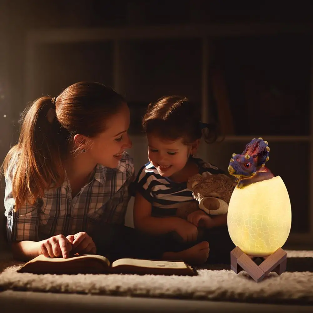 

Smart 3D Dinosaur LED Light Remote Control 16 Colors Desktop Night Lamp for Kids Low Power Consumption and Power Saving
