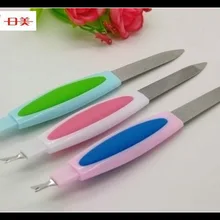 2-в-1 Dual-Применение ногтей файловый нож для удаления омертвевшей кожи RiMei E106 шлифовальный инструмент для маникюра полировальный скруббер Красота Маниакальная