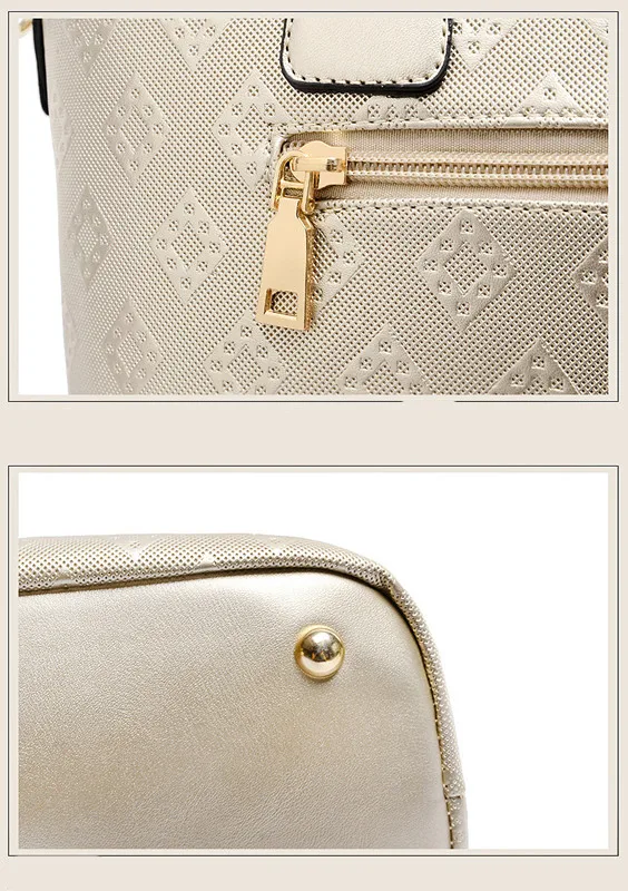 WxfbBaby Высококачественная сумка, роскошный набор из шести элементов, Женская композитная сумка, дамская сумочка+ сумка через плечо+ клатч+ кошелек+ сумка для ключей