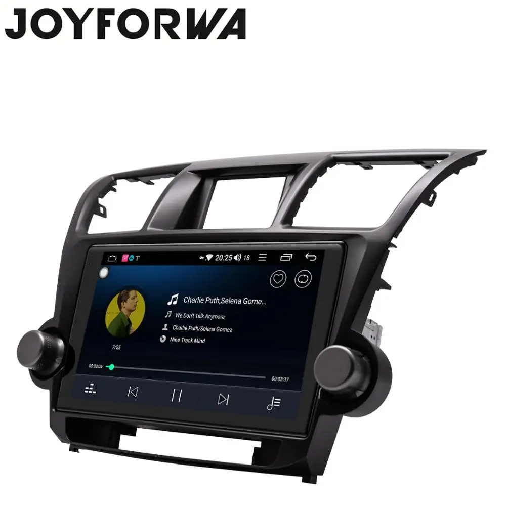 Best DSP Carplay 10.1" Android 8.1 Car Multimedia Radio for Toyota Highlander 2009-2014 GPS Subwoofer SPDIF WiFi 4G SIM DVR DAB OBD 5