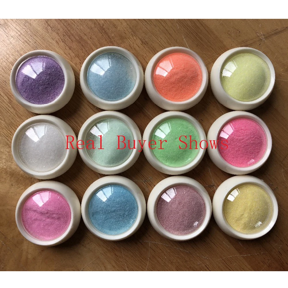 Mermaid Nail Glitter Powder Woolen Sugar Starlight Effect Chrome Nail Polish Design Glitter DIY Pigment Powder 12Box/set nail powder nail glitter nail pigment nail decoration nail decorations nail powder set
