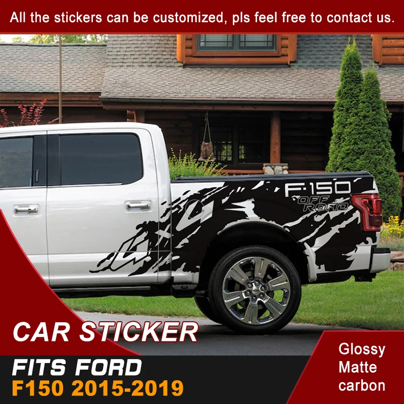 Автомобильные наклейки подходят для Ford F150 2015 2019 пикап задняя коробка багажник на