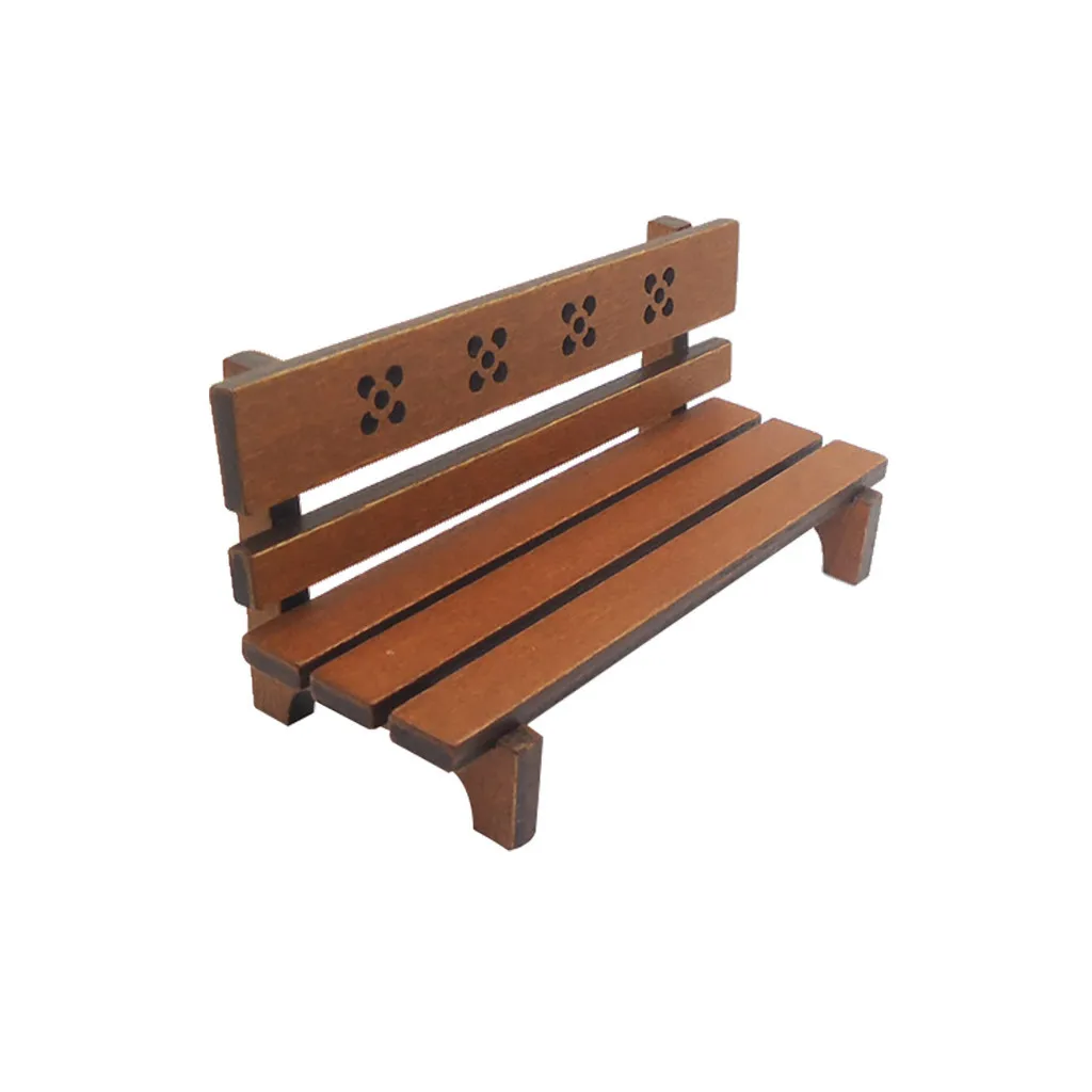 1:12/кукольный дом Миниатюрный сцена Режим мини деревянный стул ролевые моделирование кукольный домик Аксессуары Детская Игрушка Декор подарки M840