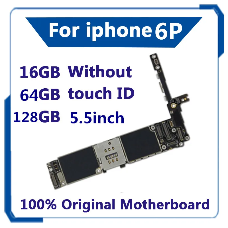 Материнская плата для iphone 6plus 6p с/без touch ID черный/белый/золотой разблокированный для iphone 6+ карта/плата