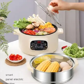 

Can Be Fried Electric Cooker Multi-functional xiao dian guo Three Home One-piece Office Cake yu breading Rice Cooker Do