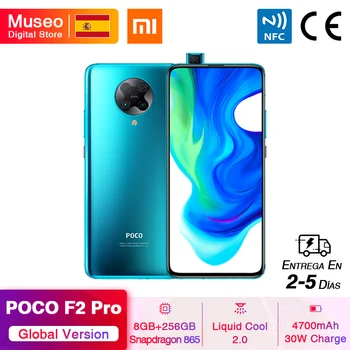 Перейти на Алиэкспресс и купить Глобальная версия Xiaomi POCO F2 Pro POCOPHONE F2 Pro 5G смартфон 8 ГБ 256 ГБ Snapdragon 865 64 мп Quad Cam 6,67 ''4700 мАч 30 Вт NFC