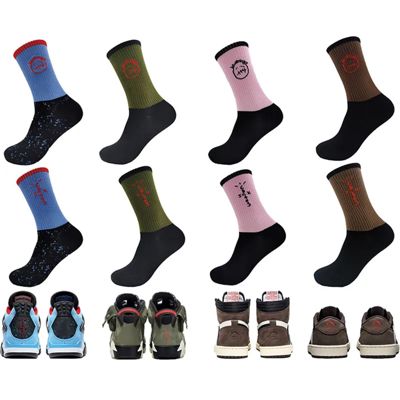 Men socks Travis Scott Skate Crew Socks Men Sport Travis Scott Cactus Jack Bandanas Socks Streetwear Hip Hop gifts for men Men socks Travis Scott Skate Crew Socks Men Sport Travis Scott Cactus Jack Bandanas Socks Streetwear Hip Hop gifts for men
