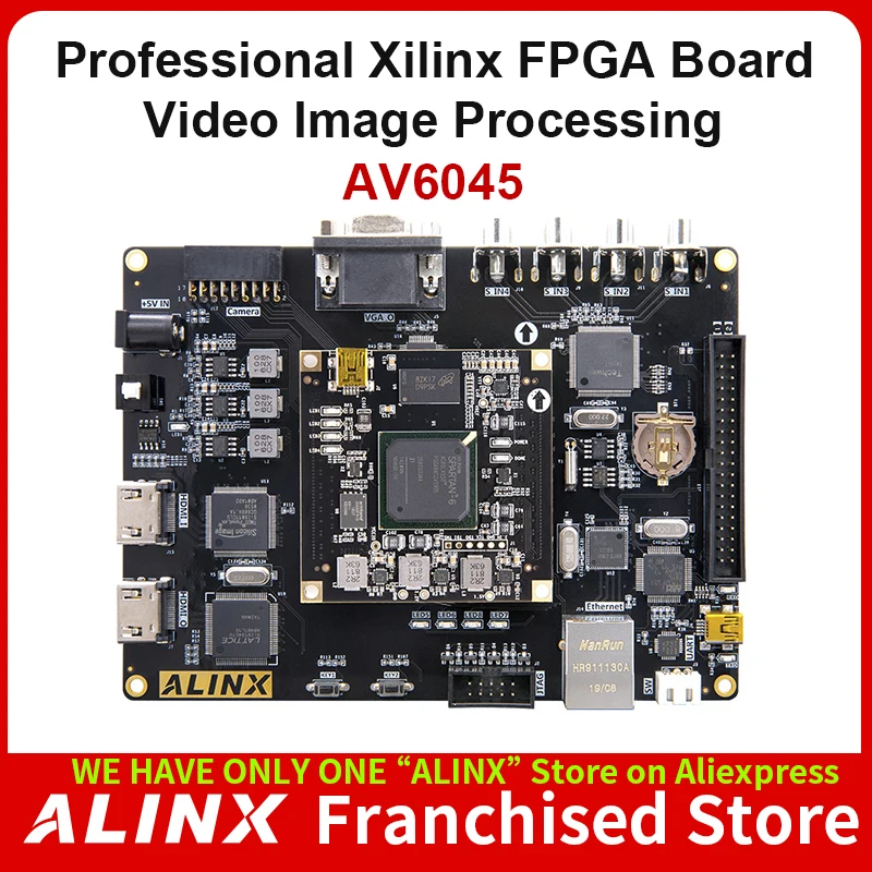 ALINX AV6045: XILINX Spartan-6 XC6SLX45 FPGA плата обработки видео изображения HDMI Входной выход 1080P |