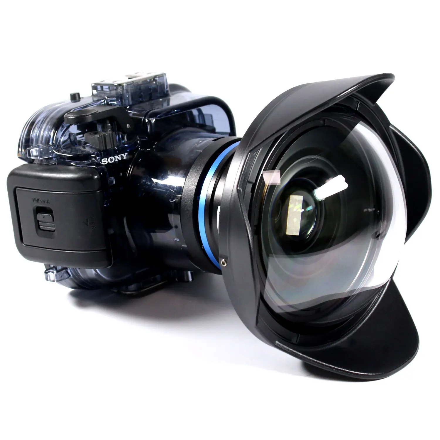 Weefine Wfl01 Fisheye Wide Angle Conversion Wet Lens M67 24mm Thread For Sony Rx 100 Canon G7x Camera Housing Case Underwater |