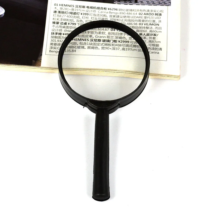 Color : Shank Length 90mm 90mm Large Detachable Yellow high-end Carved Dragon Magnifying Mirror Hand-held Magnifying Glass Magnifier for Reading