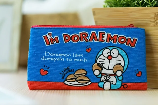 IVYYE Doraemon Smile модные аниме косметички холст Мультяшные кошельки монеты карты сумки