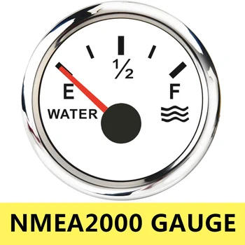 

52mm Pointer Water Level Gauge NMEA 2000 Fit For Marine Car Boat Water Tank Level percentage Indicator Auto Gauge With Backlight