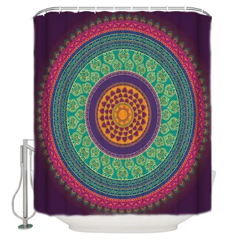 

Arabic Mandala Pattern Art Culture Bathroom Shower Curtain Home Decoration Bathroom Accessories Shower Curtain