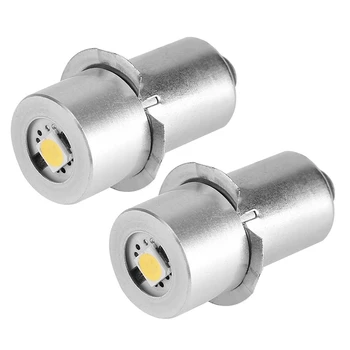 

Promotion! 2 PCS 1W P13.5S Led Flashlight Bulb, 100-110LM 2700-7000K Replacement Bulb Torch Lamp Emergency Work Light(6V & 3V)