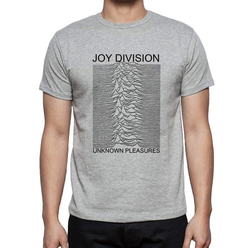 Мужские футболки в стиле хип-хоп, Joy Division, панк, с забавным принтом, модные топы с коротким рукавом, уличная одежда, неизвестное удовольствие, футболка для мужчин, S5MC72