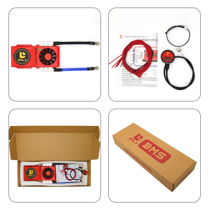 Daly 스마트 BMS 4S LiFePo4 12V 24V 36V 48V 60V 72V 400A 팬 리튬 이온 LTO 3S 7S 8S 10S 12S 13S 14S 15S 16S 17S 20S 24S