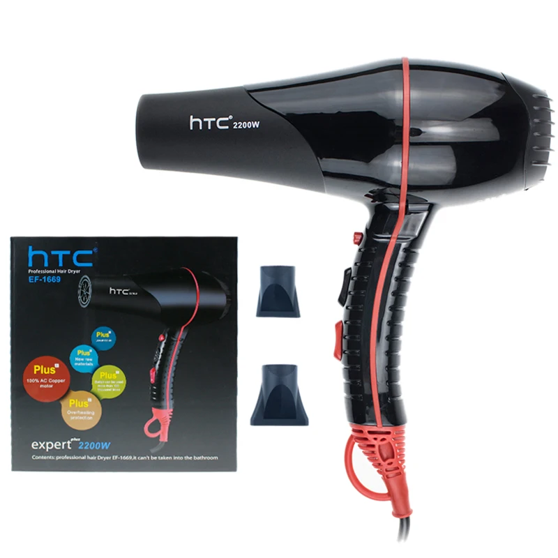 Top Deals Htc Professional 6-Mode Negative Ion Hair Dryer 2000W Hair Dryer Super Hot And Cold Wind Hair Dryer Hair Salon Salon H