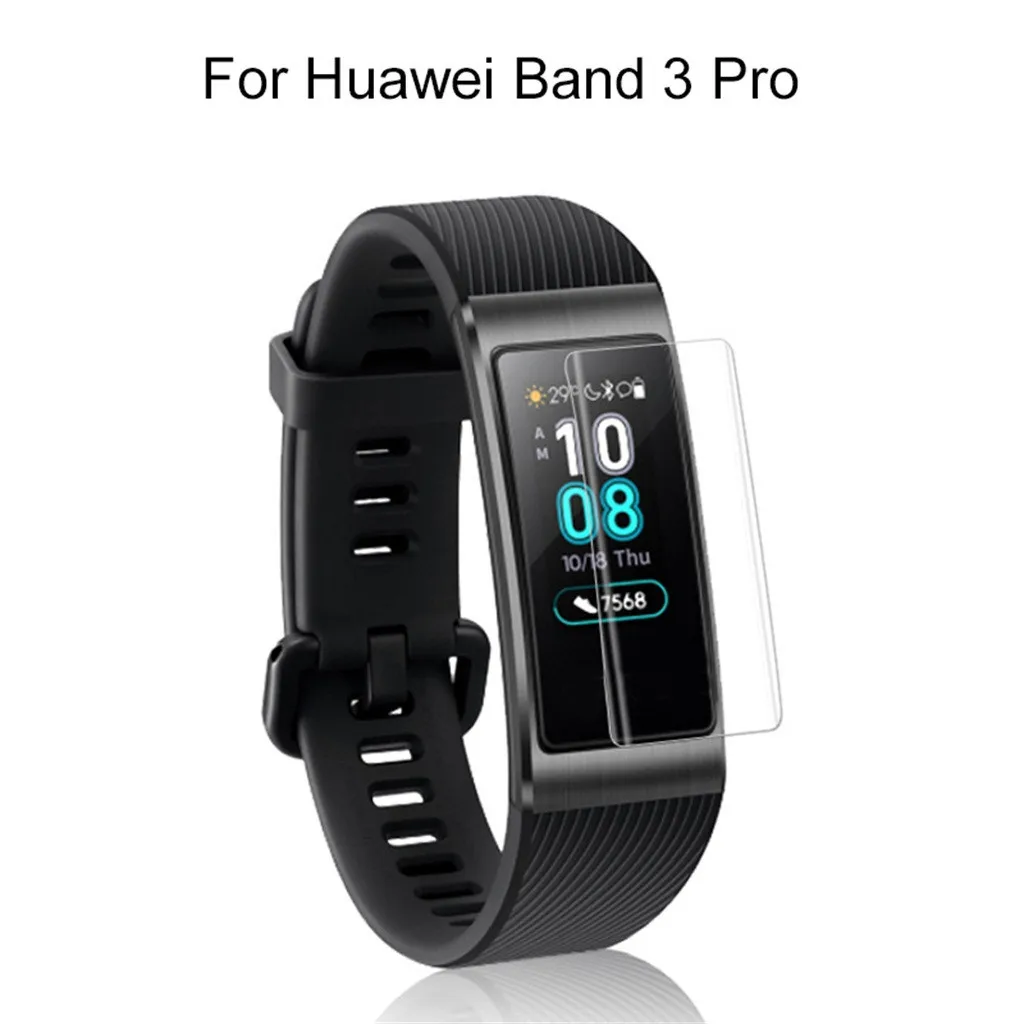 2/5 шт ТПУ Взрывозащищенная защитная пленка на весь экран для huawei Band 3/3 Pro Новое поступление#20191016