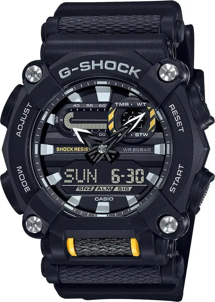 Японские наручные часы Casio G-SHOCK GA-900-1AER с хронографом | Наручные