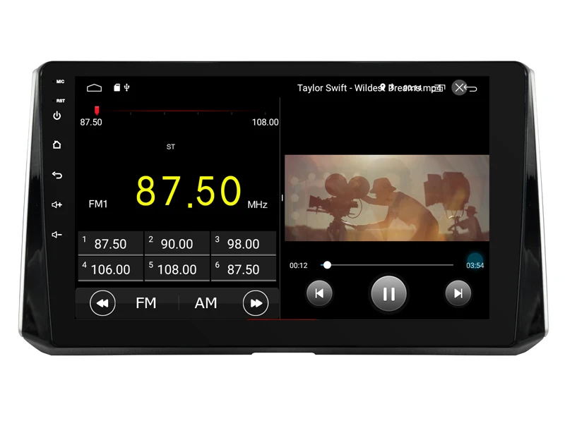 Автомобильный Android 9,0 плеер для Toyota Auris магнитофон 4G Lte sim карта радио с Bluetooth и GPS головное устройство 2.5D ips экран