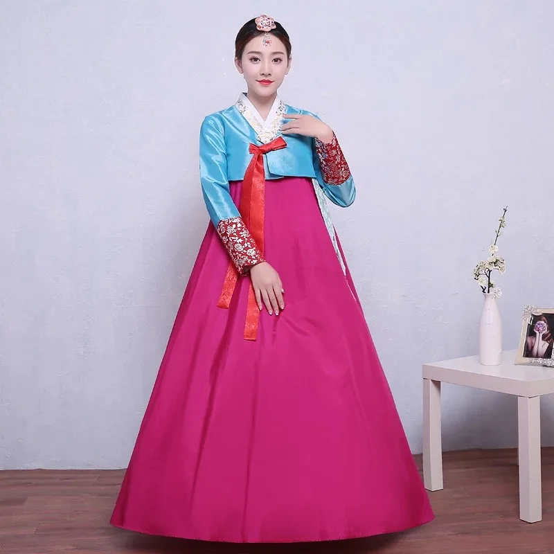 style 9 Корейское платье ханбок, традиционная королевская Женская одежда, танец меньшинств, платье для выступлений, Женский мяч Gowm, одежда для косплея SL1526 - Цвет: style 9