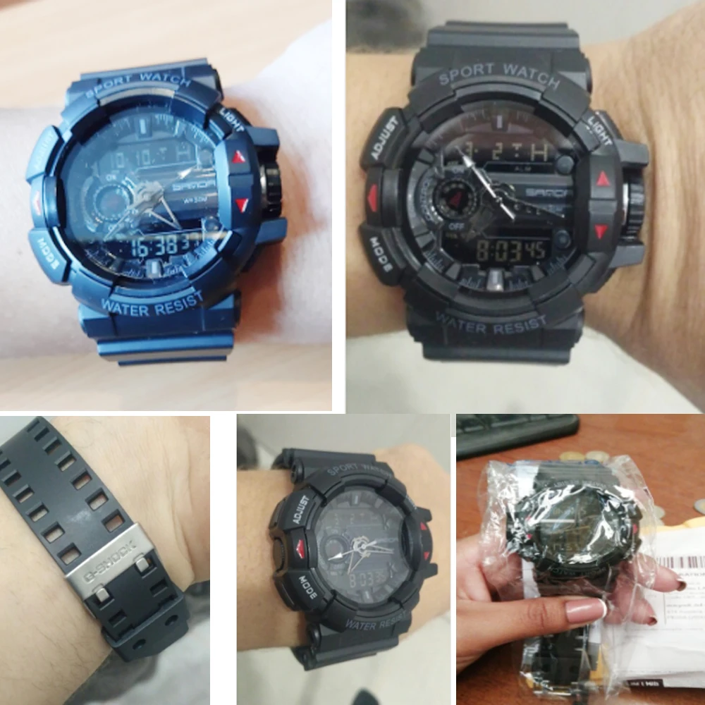 SANDA Men Watch Sports Digital Watches 50M Diving Waterproof Military Quartz Top Brand Wrist Watches For Men Relogio Masculino
