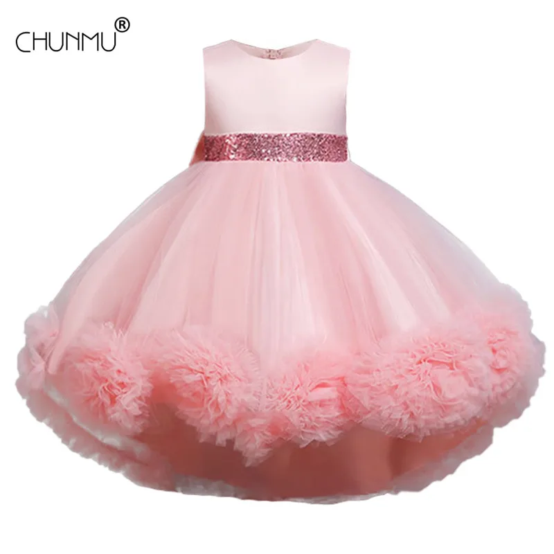 Cut Rate Children Clothing Tutu Wedding-Gown Embroidery Lace Princess Dress Flower-Girls Formal m6w6OayE