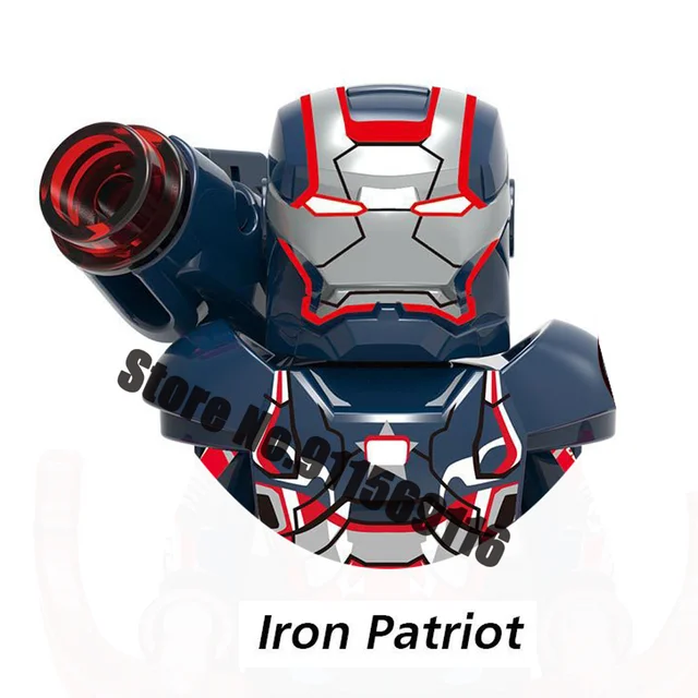 Superhero Iron Man Mark Building Blocks Bricks Tony Stark War Machine Ultron Action Figures Kids Toys Christmas Gifts H-X1343