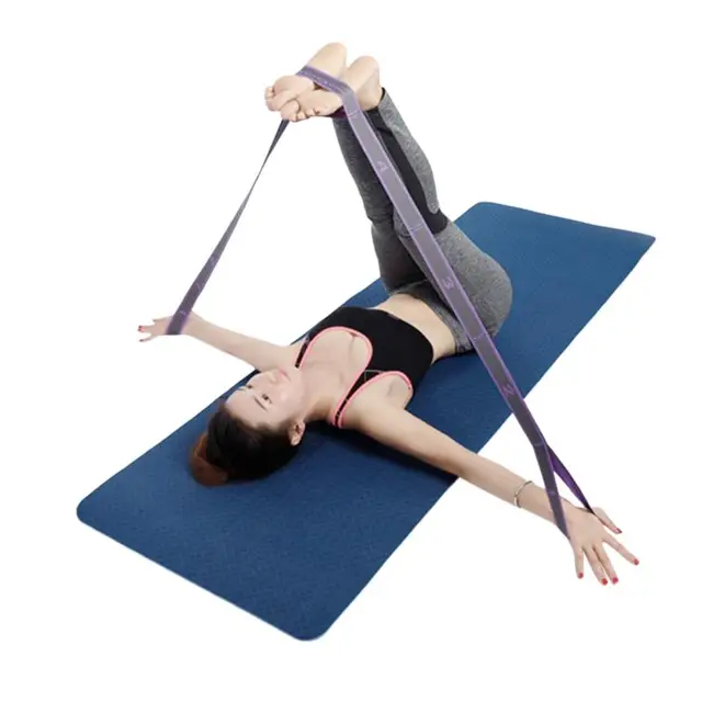 Yoga Pull Strap Belt Polyester Latex Elastic Latin Dance Stretching Loop Yoga Pilates GYM Fitness