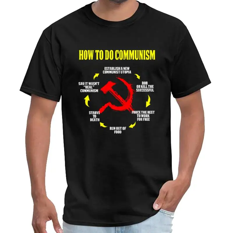 

Personalized Funny How To Do Communism Anti Socialist Pro tokyo ghoul t shirt women rick y morty t shirt XXXL 4Xl 5XL 6XL hiphop