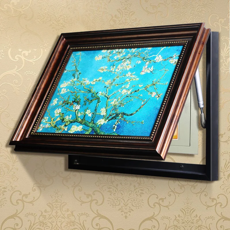 

American-Style European Style Electric Meter Box Decorative Painting Distribution Box Hydraulic Rod-Slidable Mural Power Box Liv