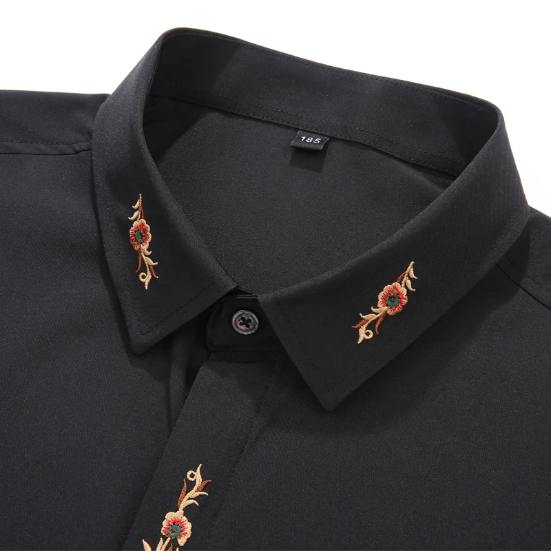 7XL 8XL 9XL 10XL Men's Short Sleeve Shirts Fashion Embroidery Wedding Dress British Summer Loose Casual Large Size Clothes cotton shirt men casual shirt