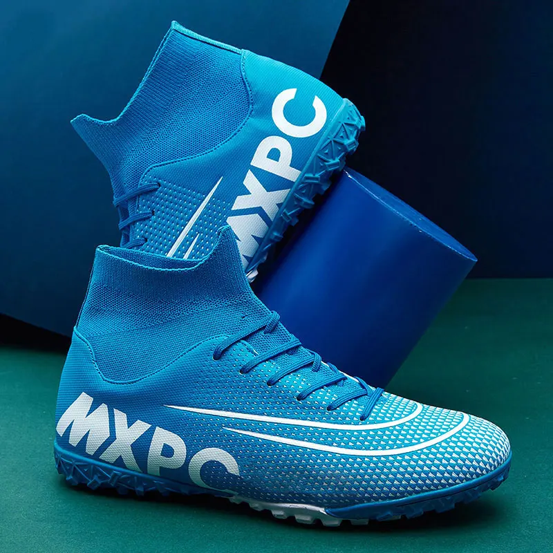 Men SportsTurf Soccer Shoes Kids Soccer Cleats Training Teens Indoor Football Boots Breathable Women Futsal Sneakers Size 35-45