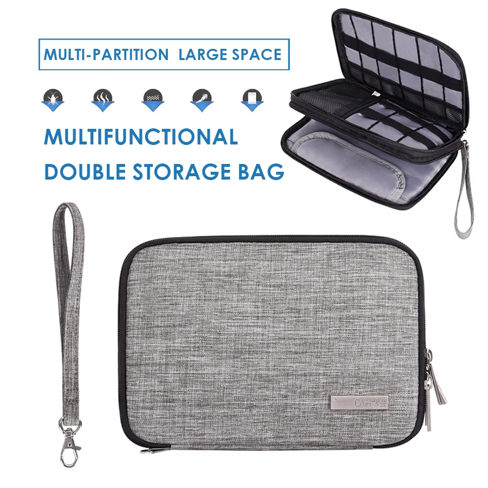 

Gadget Organizer USB Cable Storage Bag Travel Digital Electronic Accessories Pouch Case USB Charger Power Bank Holder Kit Bag