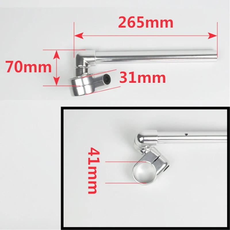 2 шт., ретро мотоциклетный регулировочный руль, Сплит, кафе, гонщик, зажим на руль, алюминиевый сплав, для 41 мм, амортизатор