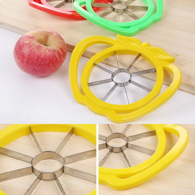 WBBOOMING кухонная пластиковая и металлическая Овощечистка для яблок, кухонный нож для яблока, овощерезка, груша, фруктовый разделитель, инструмент с удобной ручкой