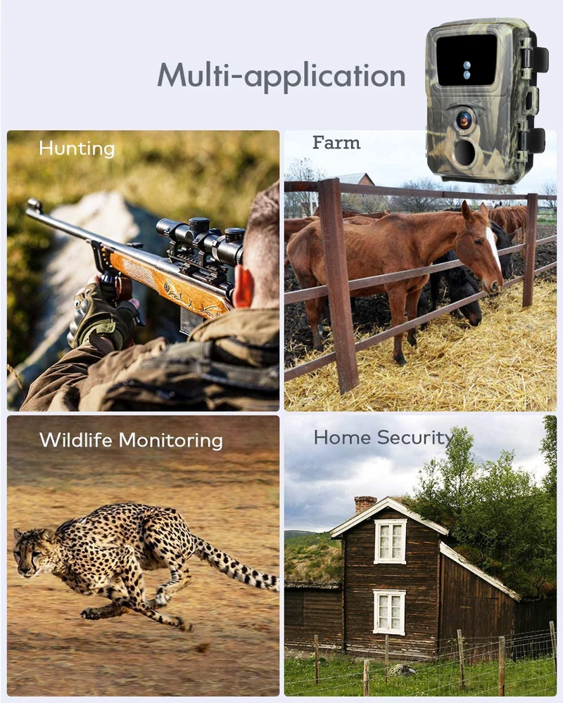 Suntekcam Trail Hunting Camera 20MP 1080P MINI600 Infrared Outdoor Cameras Night Vision Monitoring Photo Trap