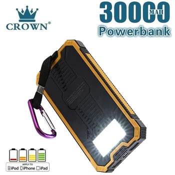 30000 12000mahパワーバンクポータブル4USB電話充電器大容量外部バッテリー充電器旅行パワーバンク外部バッテリーパック