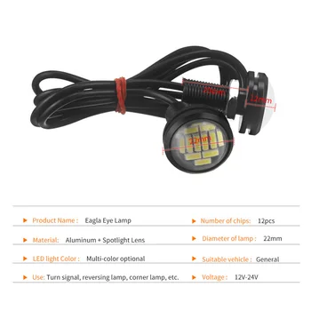 

15W Eagle eye light 6500K Reverse Backup Turn signal Equipment 1pc Car