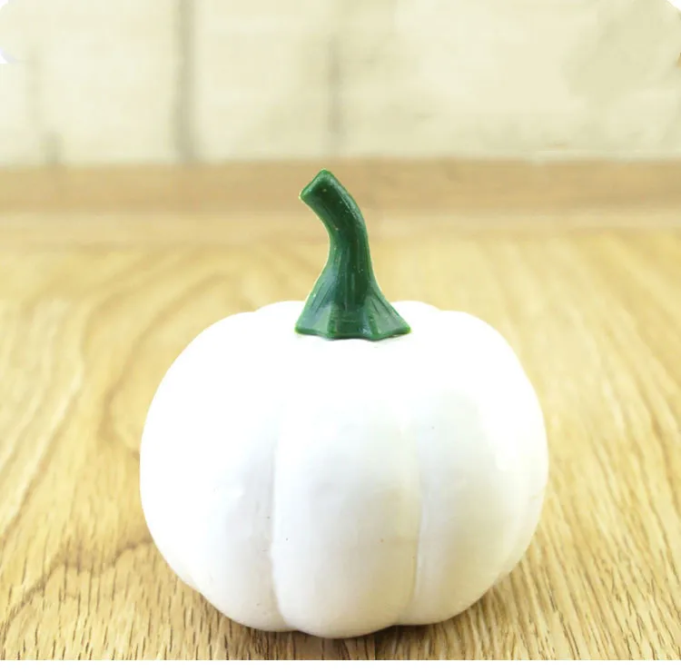 New Halloween Simulation Pumpkin Holiday Party Decoration Graffiti Pumpkin CA 8pcs 16pcs