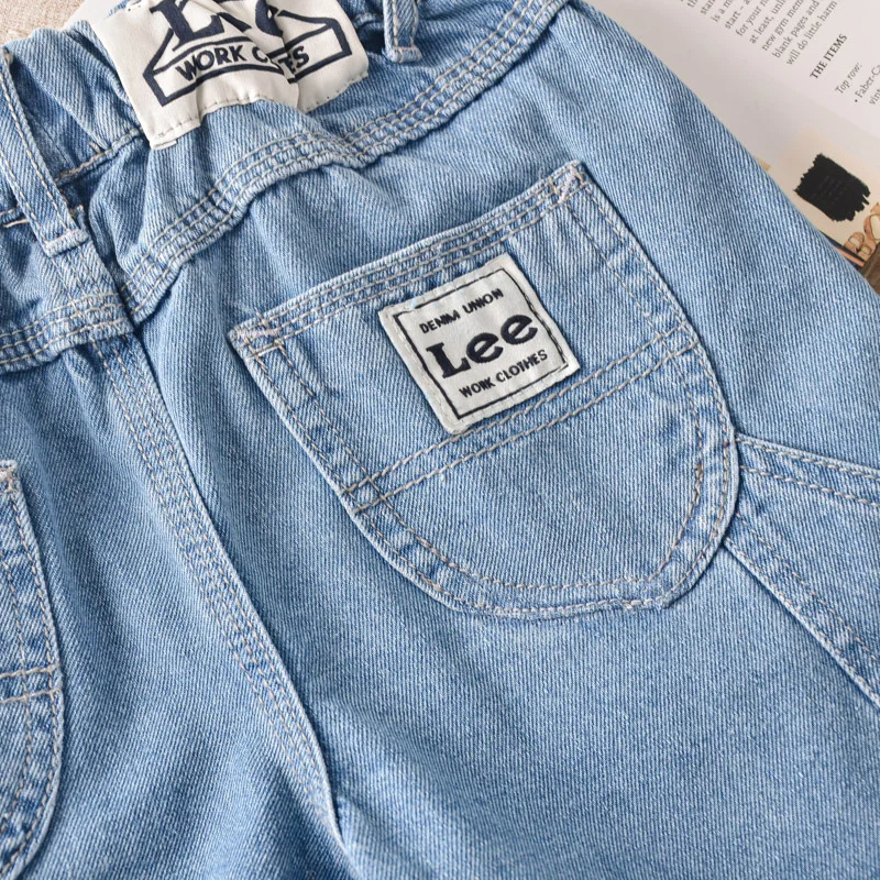 Calças de Moda Meninos e Meninas Meninos Novas Crianças Denim Calças Primavera Verão Bebê Largas Perna Jeans Casuais 3 High Quality Mamãe e Bebê