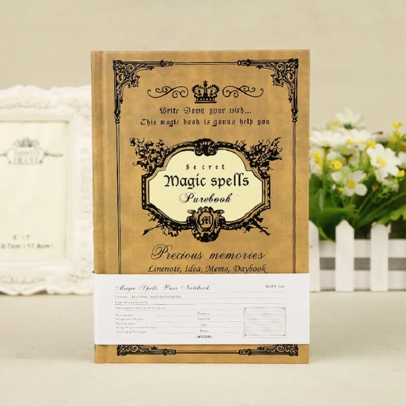 

European style thicken Retro magic book notebook Creative stationery A5 Thickened notepad 168 pages