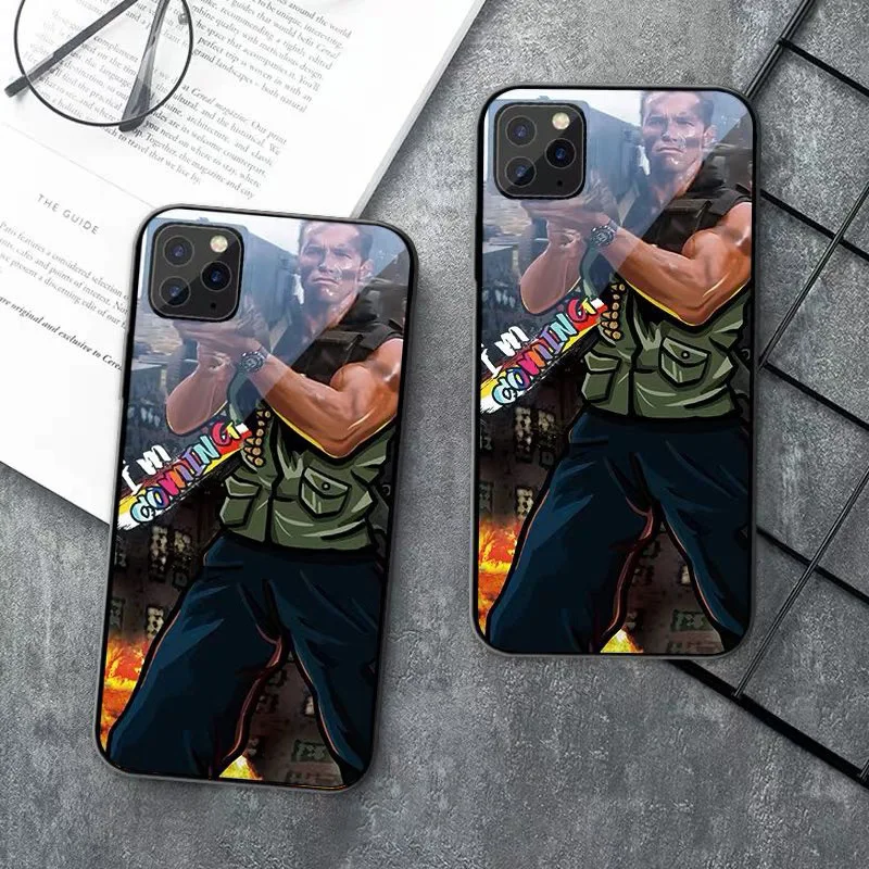 Мягкий силиконовый чехол для Apple iPhone 11 Pro Max мягкая пленка телефона Арнольда