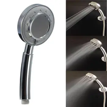 

Universal Durable Silver Handheld Water-Saving Pressure Rain Shower Head 10x3cm