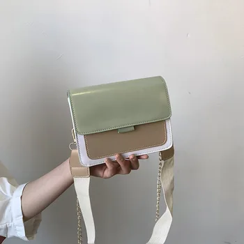 

Western Style Chain Small Bag Women's New Style Korean-style Versatile Contrast Color Shoulder Bag WOMEN'S Bag Summer