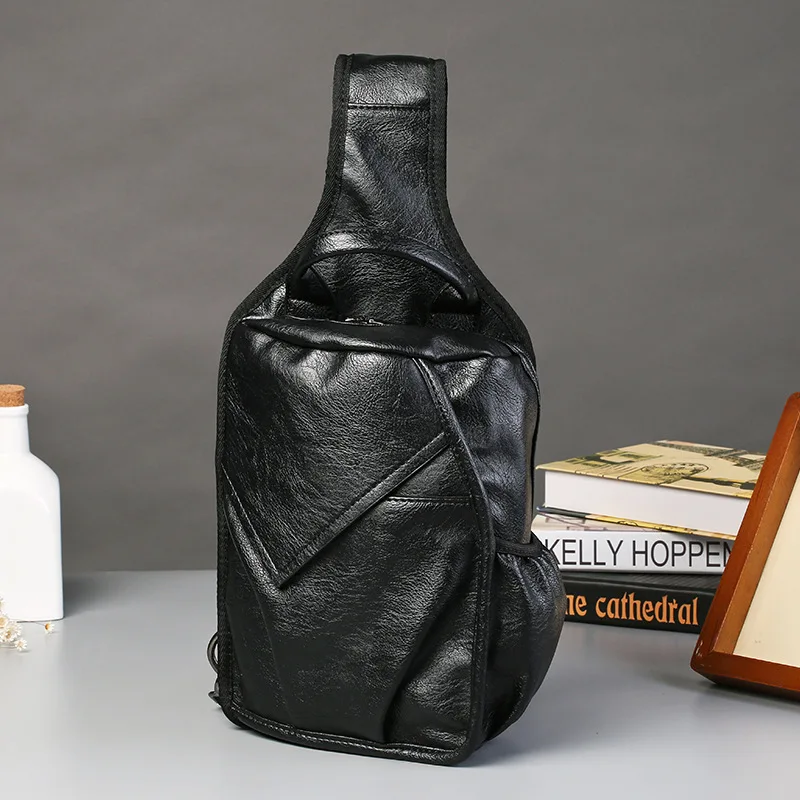 

New man breast bag fashion han version of men's bag before the trend bag shoulder casual street chest