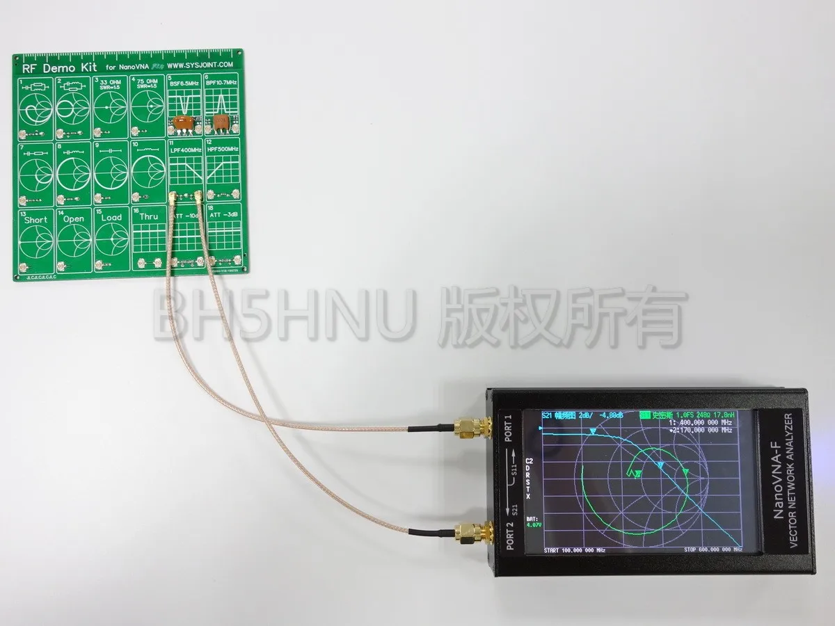 NanoVNA-F VNA КСВ метр УКВ антенна анализатор+ 4,3 ips lcd+ металлический чехол